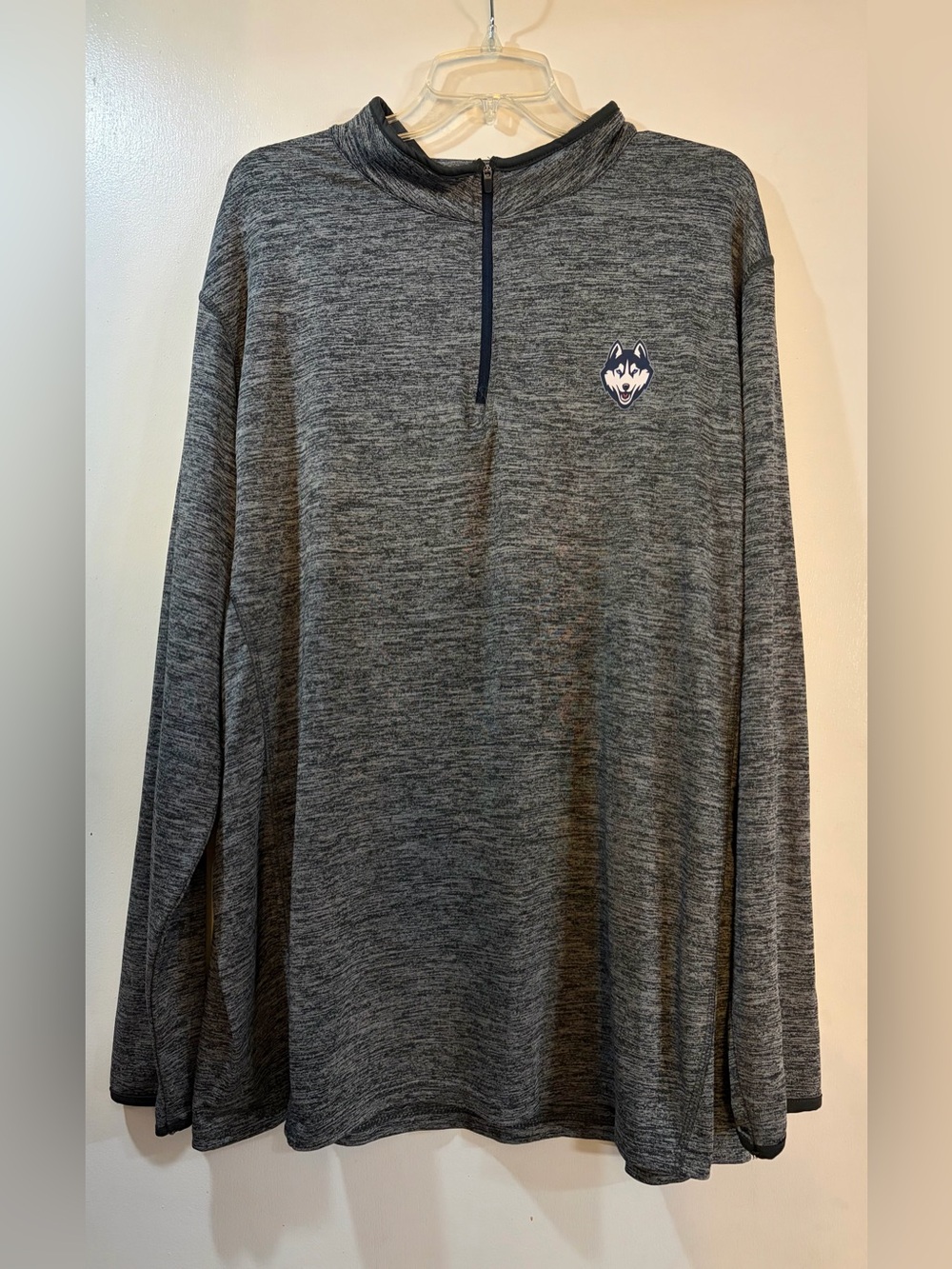 Colosseum UConn Huskies 1/4 Zip Athletic Pullover Mens Sz XXL